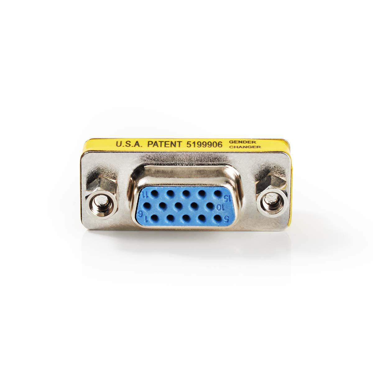VGA adapter | VGA female 15p | VGA female 15p | Nickel Plated | Straight | Metal | Metal | Plastic bag