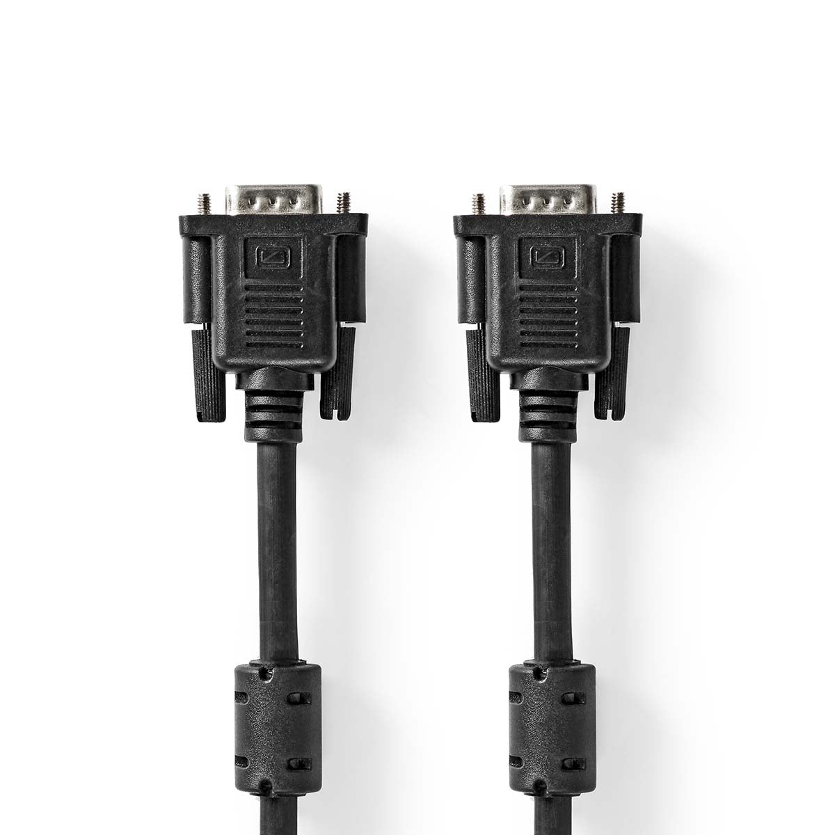 VGA cable | VGA Male | VGA Male | Nickel Plated | Maximum resolution: 1280x768 | 10.0 m | Round | ABS | Black | Label