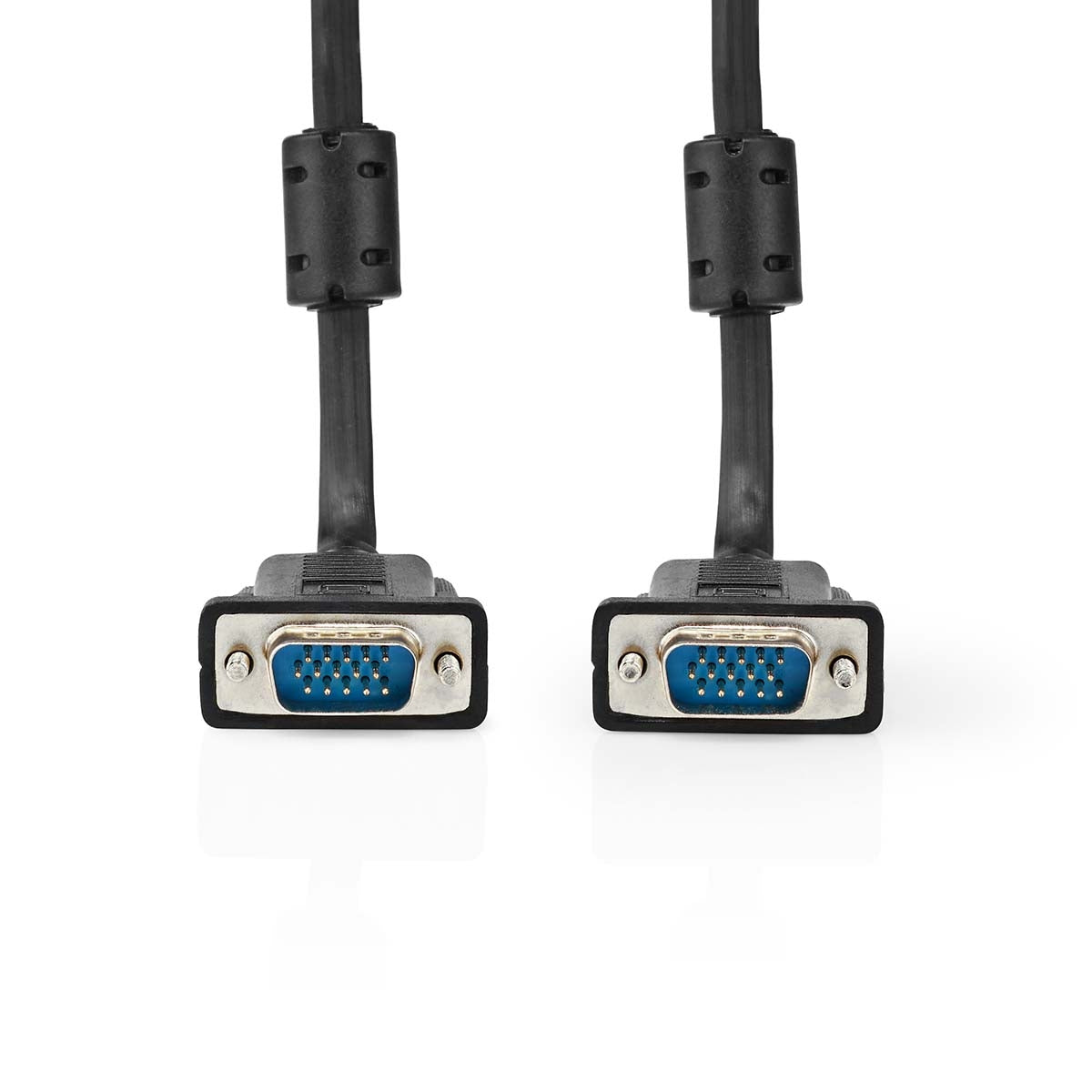 VGA cable | VGA Male | VGA Male | Nickel Plated | Maximum resolution: 1280x768 | 3.00 m | Round | ABS | Black | Label