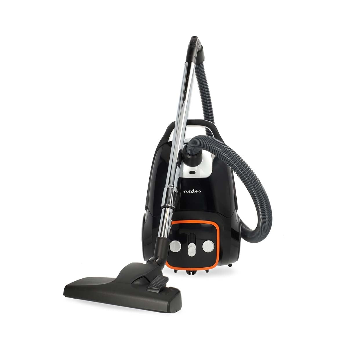 Vacuum Cleaner | With Bag | 700 W | Dust capacity: 3.0 l | Combi Brush | Action radius: 9.00 m | Vacuum cleaner suction control | Hepa 13 | Anthracite / Black / Orange