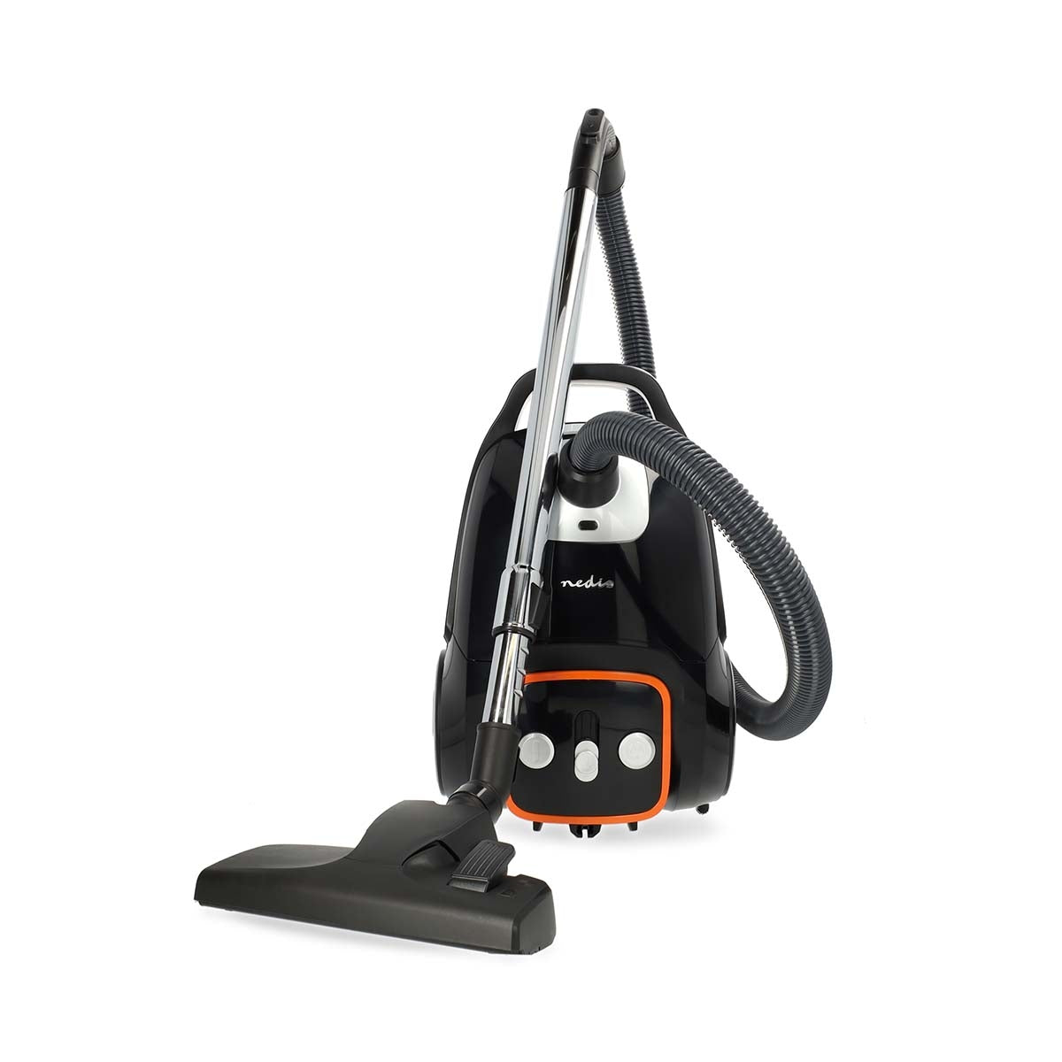 Vacuum Cleaner | With Bag | 700 W | Dust capacity: 3.0 l | Combi Brush | Action radius: 9.00 m | Vacuum cleaner suction control | Hepa 13 | Anthracite / Black / Orange