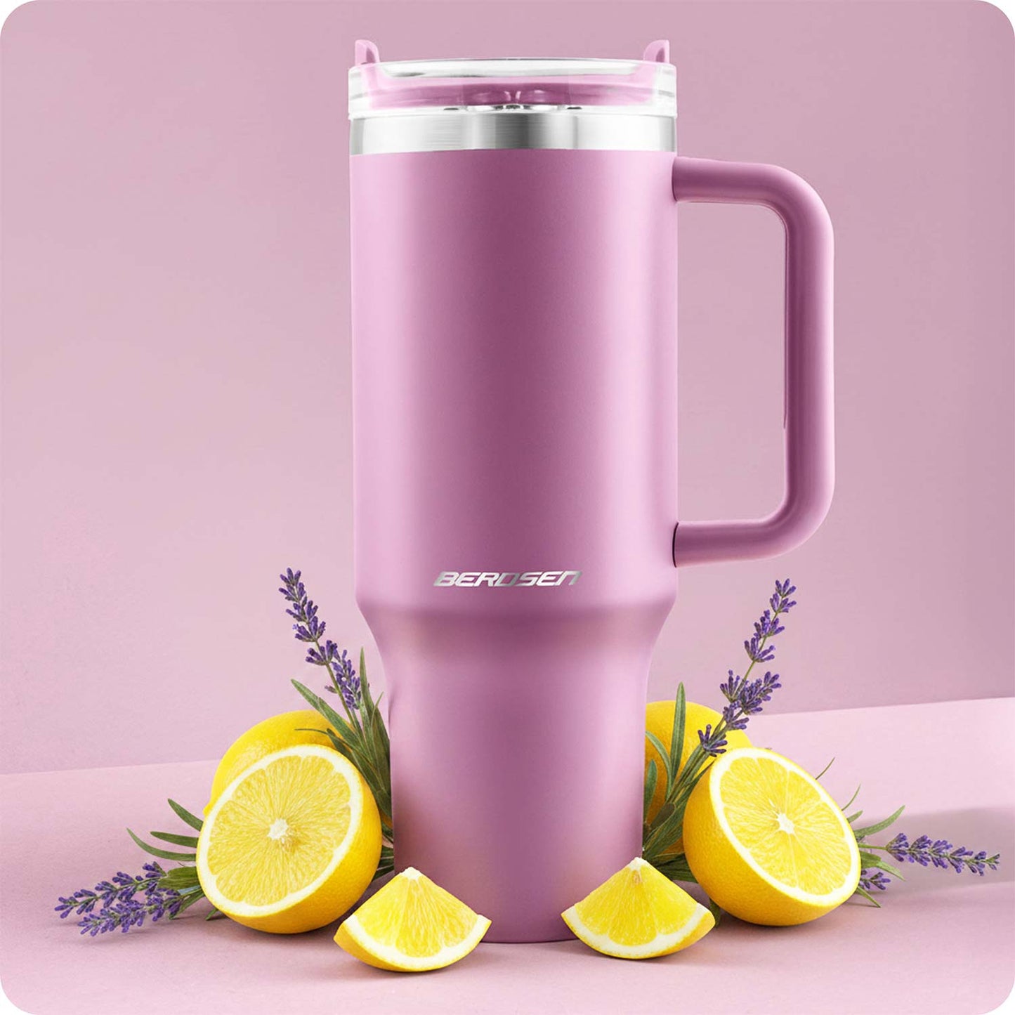 Vacuum Insulated Stainless Steel Tumbler with Straw, 1180 ml