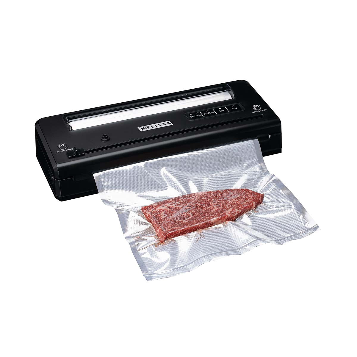 Vacuum Sealer, Dry & Moist, 65 kPa, 28 cm Seal, Black