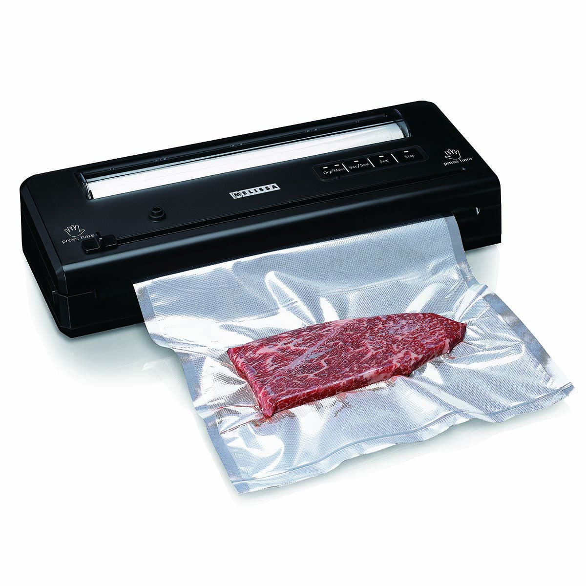 Vacuum Sealer, Dry & Moist, 65 kPa, 28 cm Seal, Black