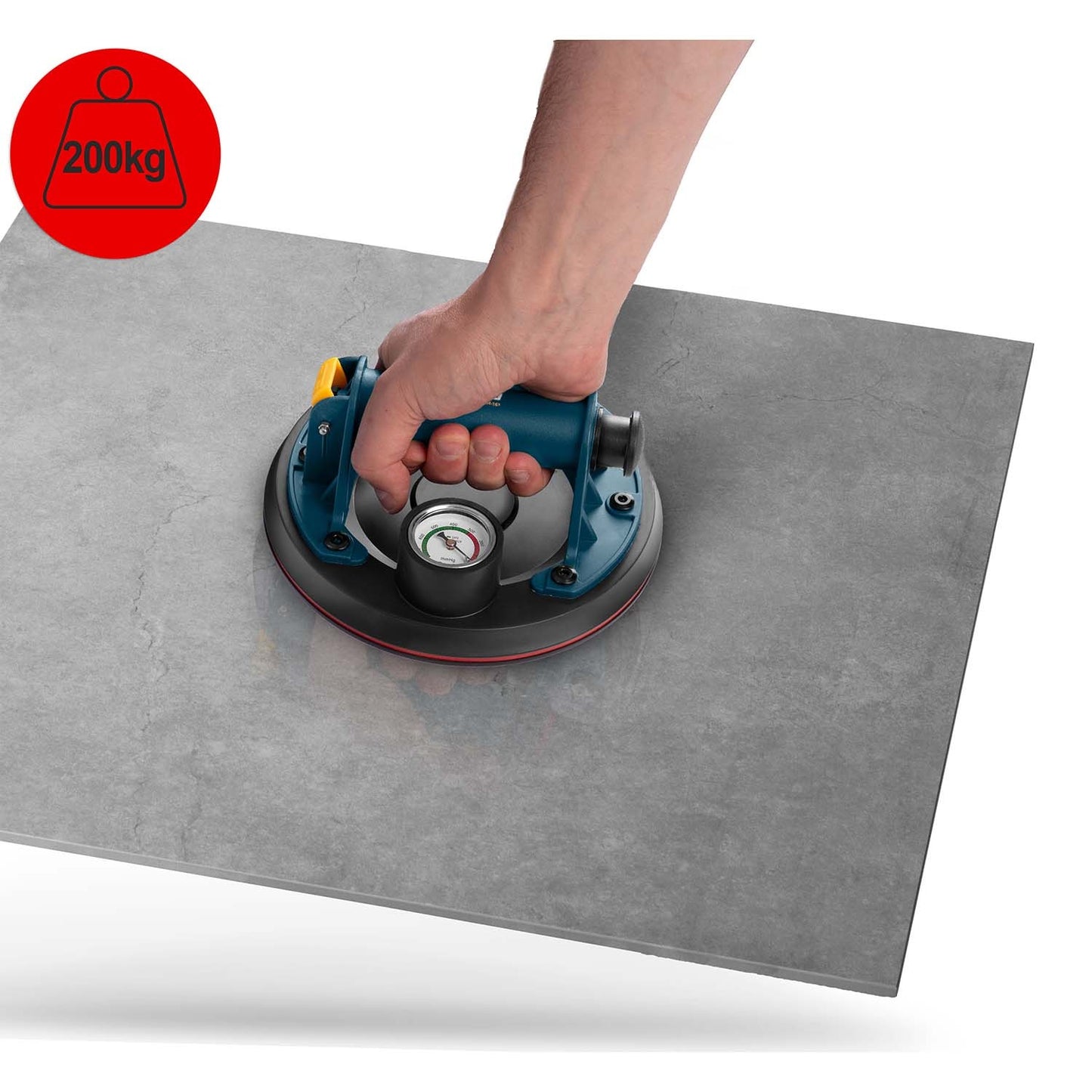 Vacuum Tile Lifter with Pump, 200 kg Capacity