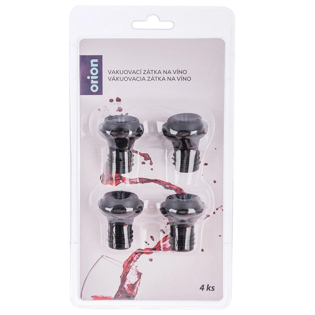 Vacuum Wine Bottle Stoppers, Set of 4 – Airtight Seal