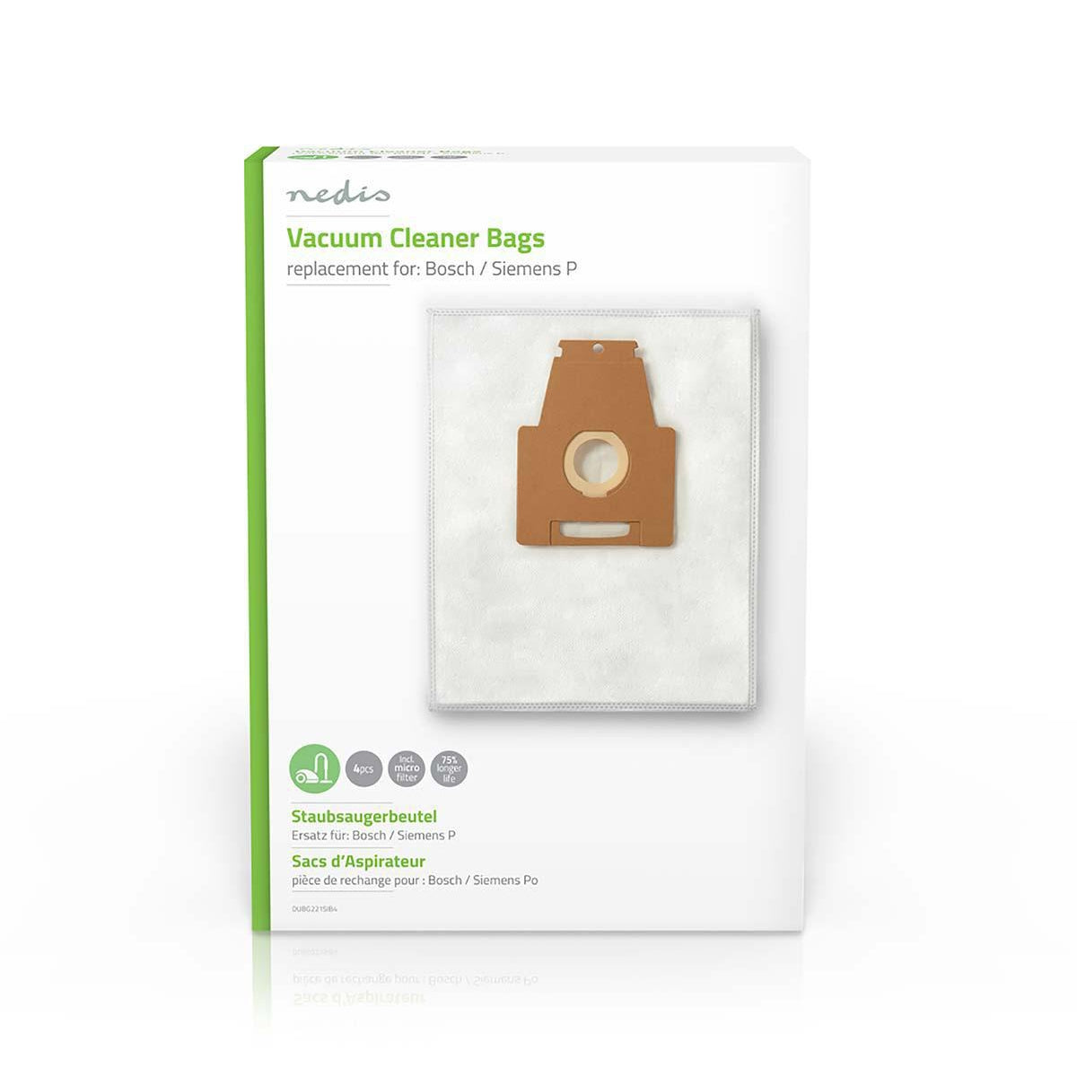 Vacuum bag | 4 pcs. | Synthetic | Most sold for: Bosch / Siemens | White