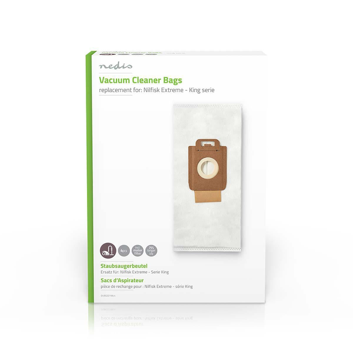 Vacuum bag | 4 pcs. | Synthetic | Most sold for: Nilfisk | White