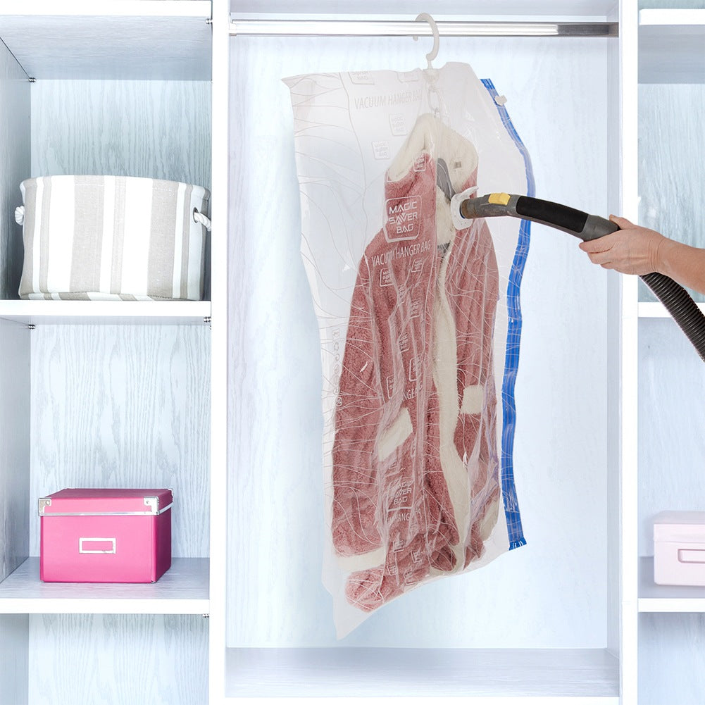 Vacuum bag for clothes, bedding with hanger 70x104 cm