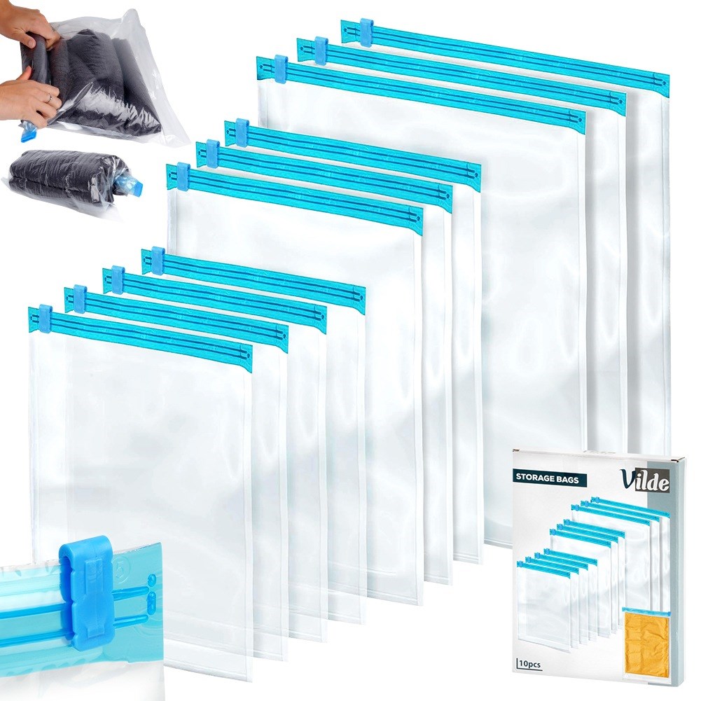 Vacuum bags for travel clothes 10 pcs.