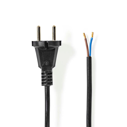 Vacuum cleaner power cord | 7.00 m | CEE 7/17 | 250 V AC | 16 A| Black | PVC