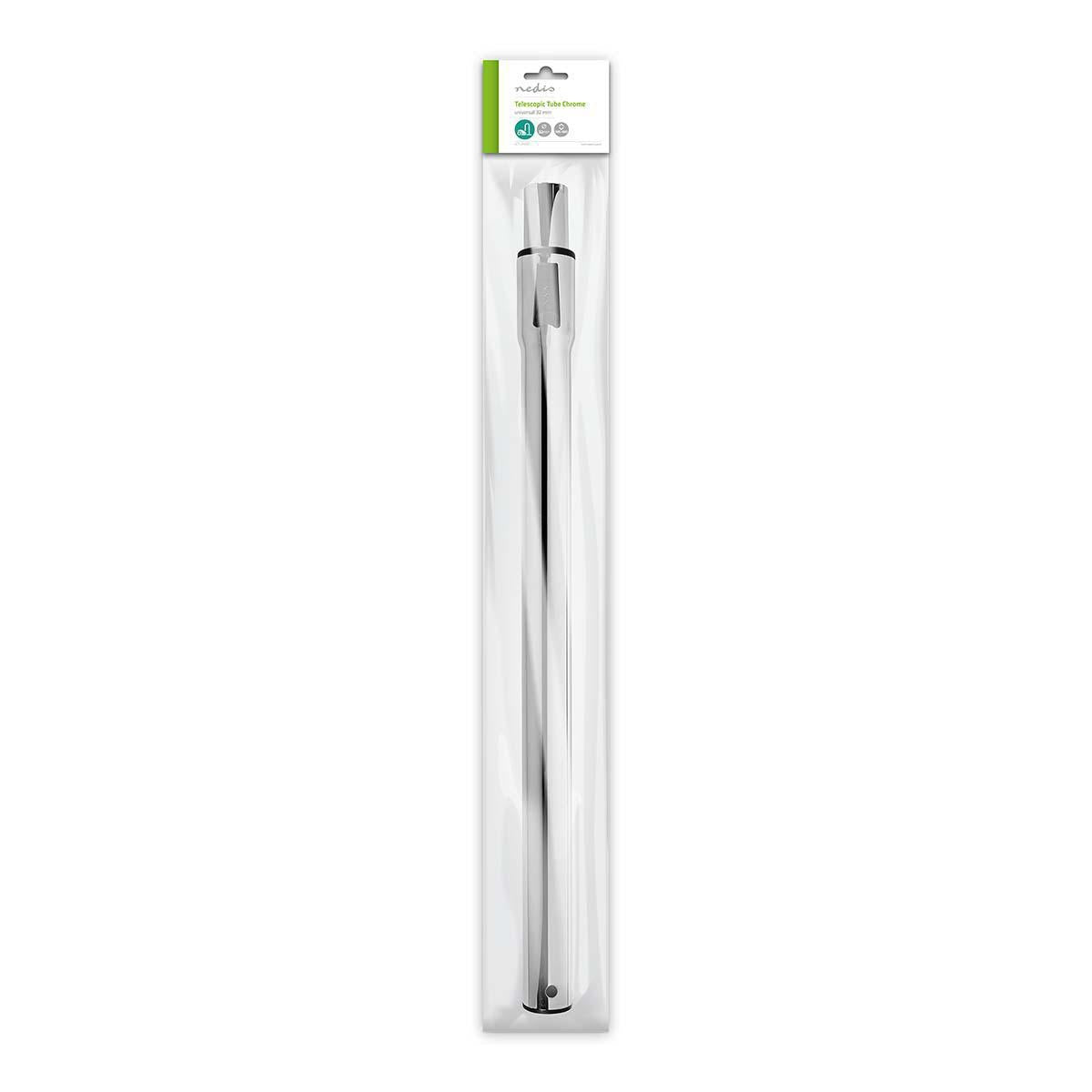 Vacuum cleaner tube, telescope | 32mm | 580 mm | 980 mm | Chrome | Silver