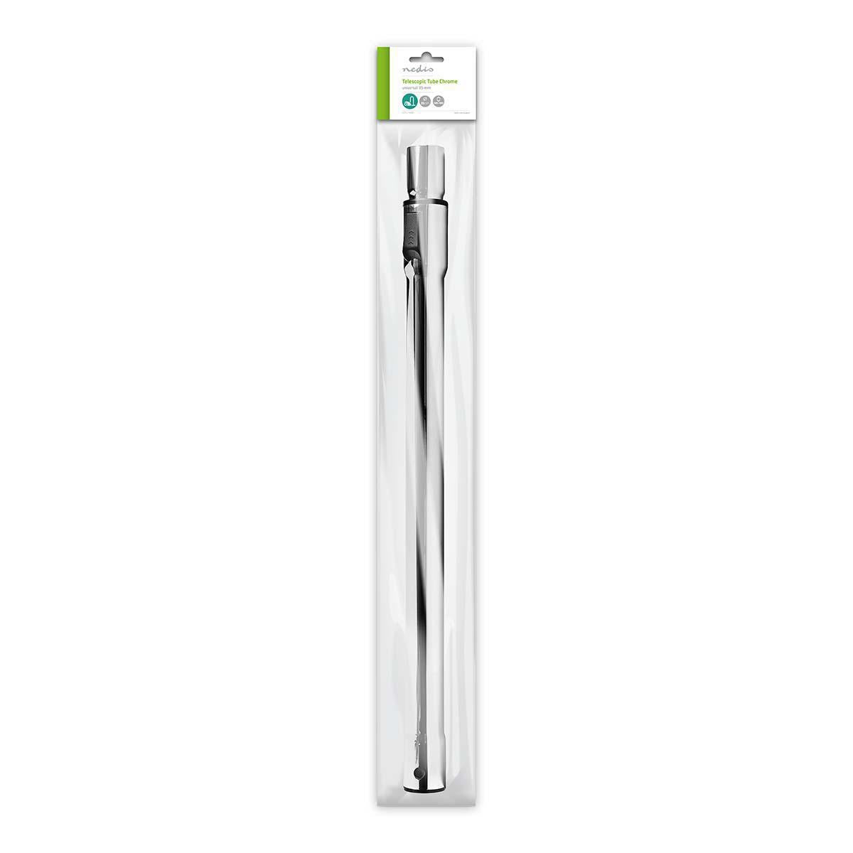 Vacuum cleaner tube, telescope | 35 mm | 580 mm | 980 mm | Chrome | Silver