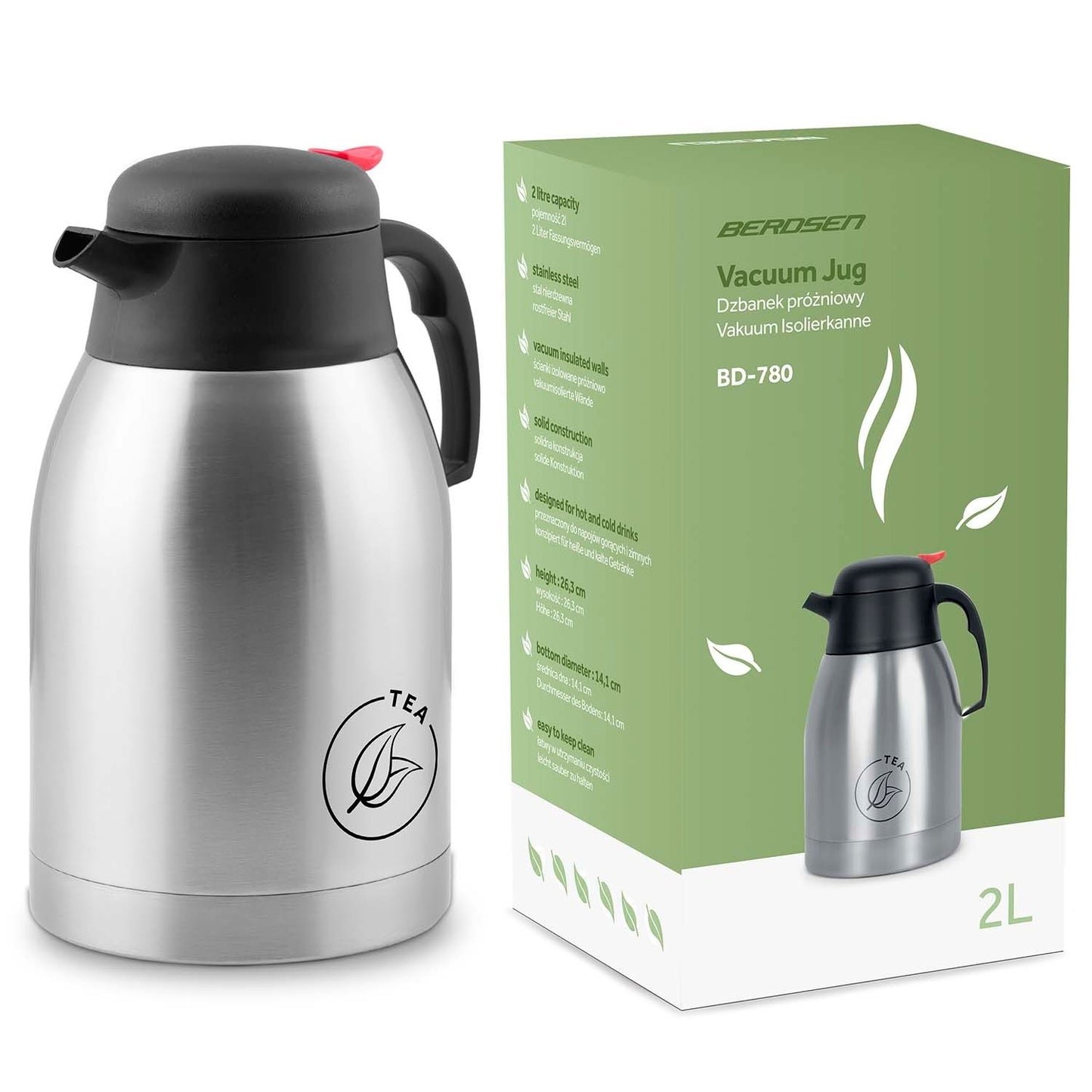 Vacuum insulated teapot 2L Berdsen BD-780