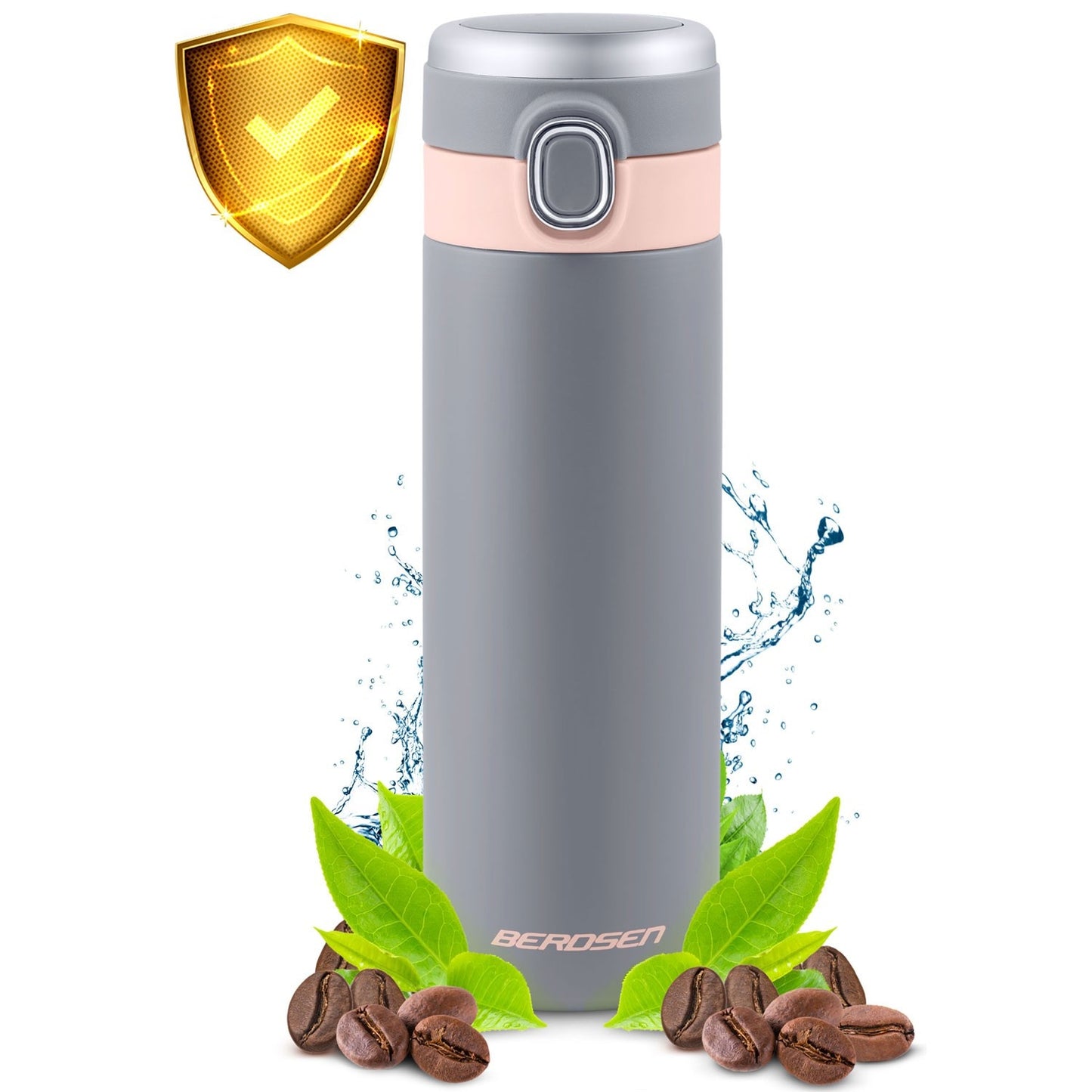 Vacuum insulated thermos 450 ml BD-786 grey