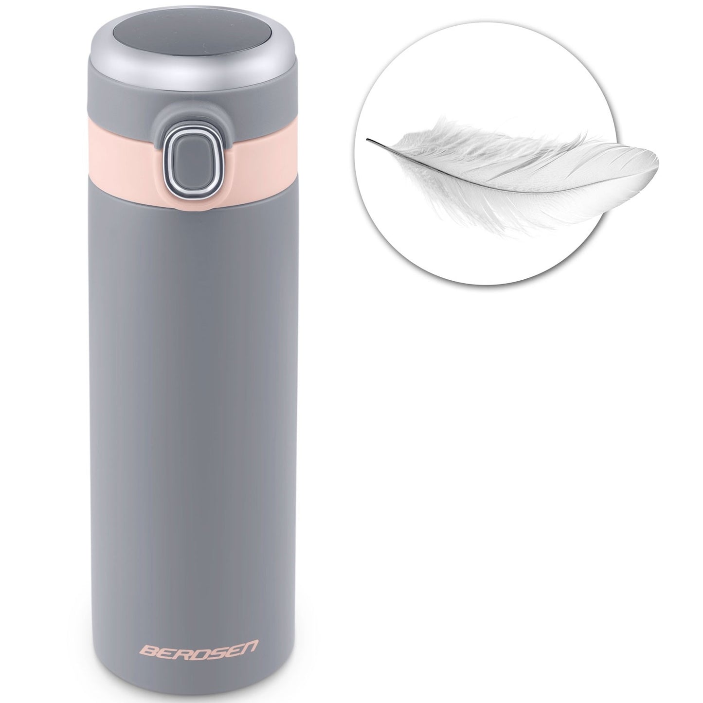 Vacuum insulated thermos 450 ml BD-786 grey