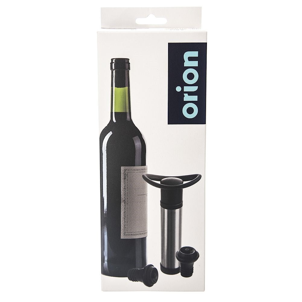 Vacuum pump with two bottle caps for wine preservation