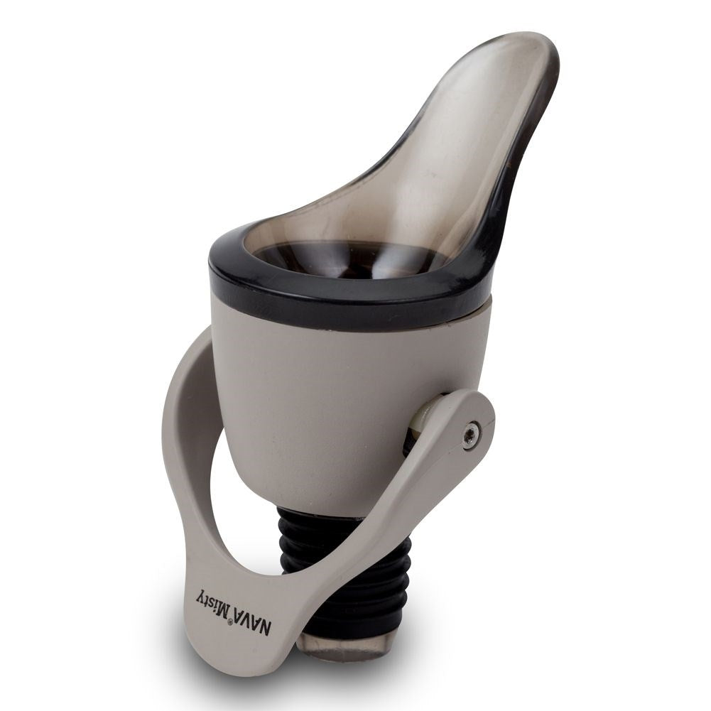 Vacuum stopper with pouring spout for wine and other bottles