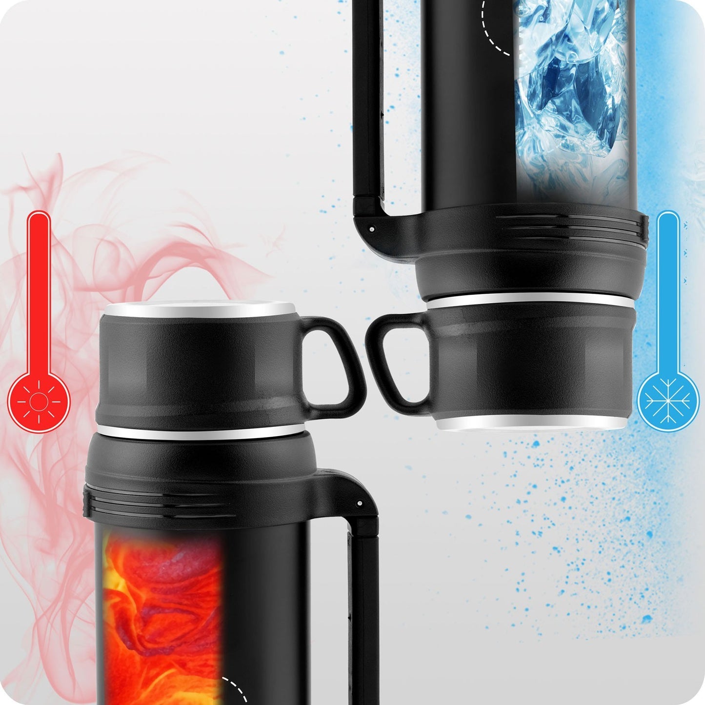 Vacuum thermos 1500 ml BD-781 black
