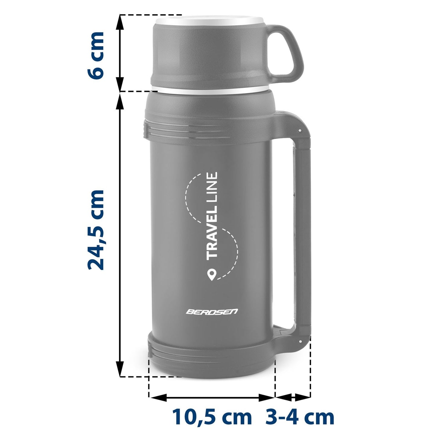 Vacuum thermos 1500 ml BD-781 black