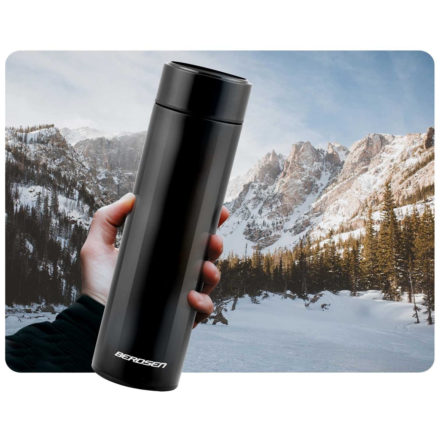 Vacuum thermos 420 ml BD-782 Black