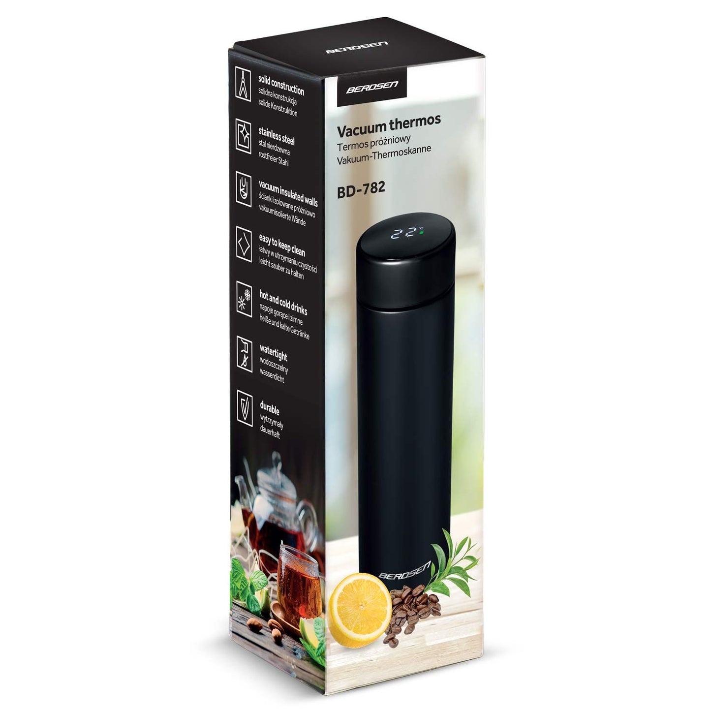 Vacuum thermos 420 ml BD-782 Black