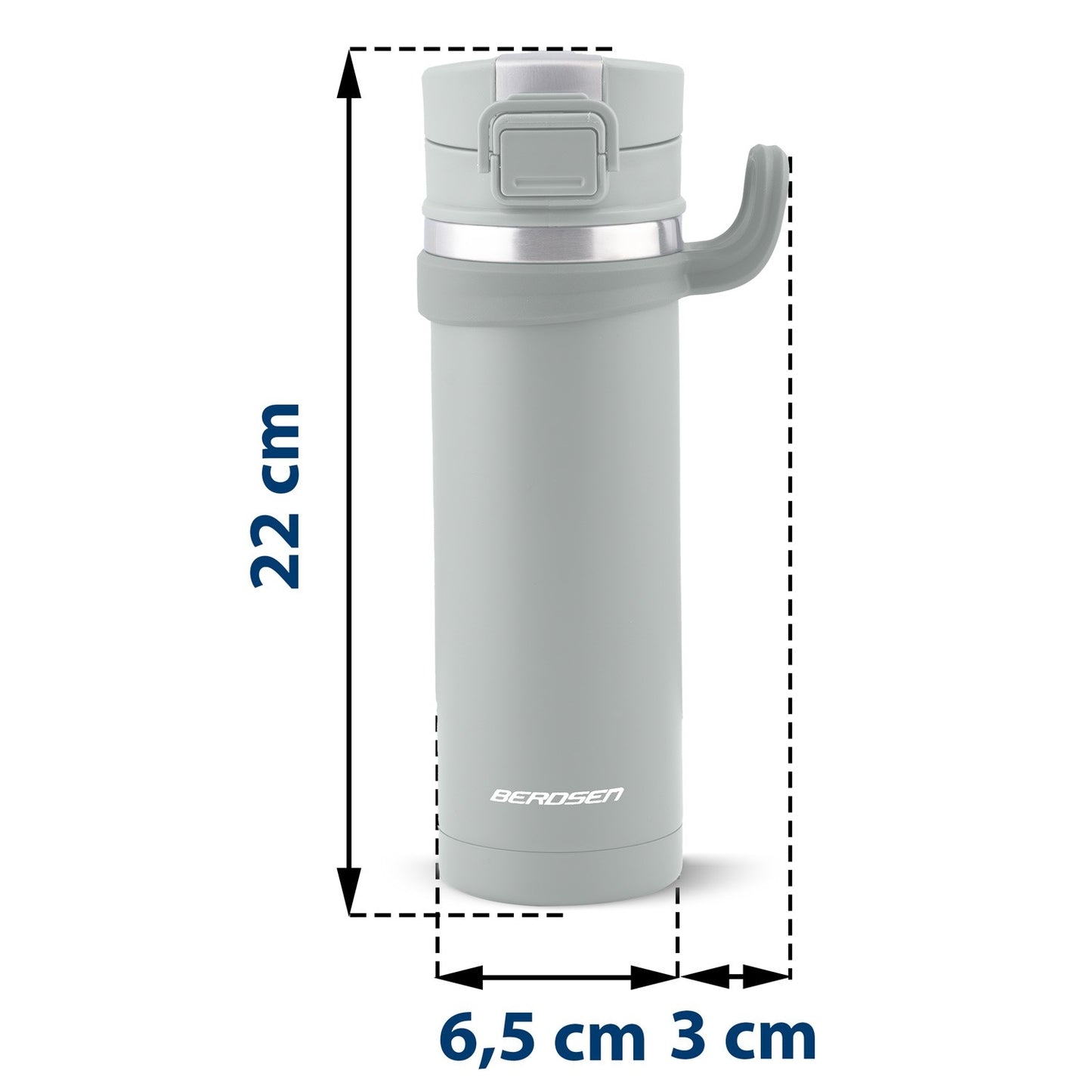 Vacuum thermos 450 ml BD-783 Grey