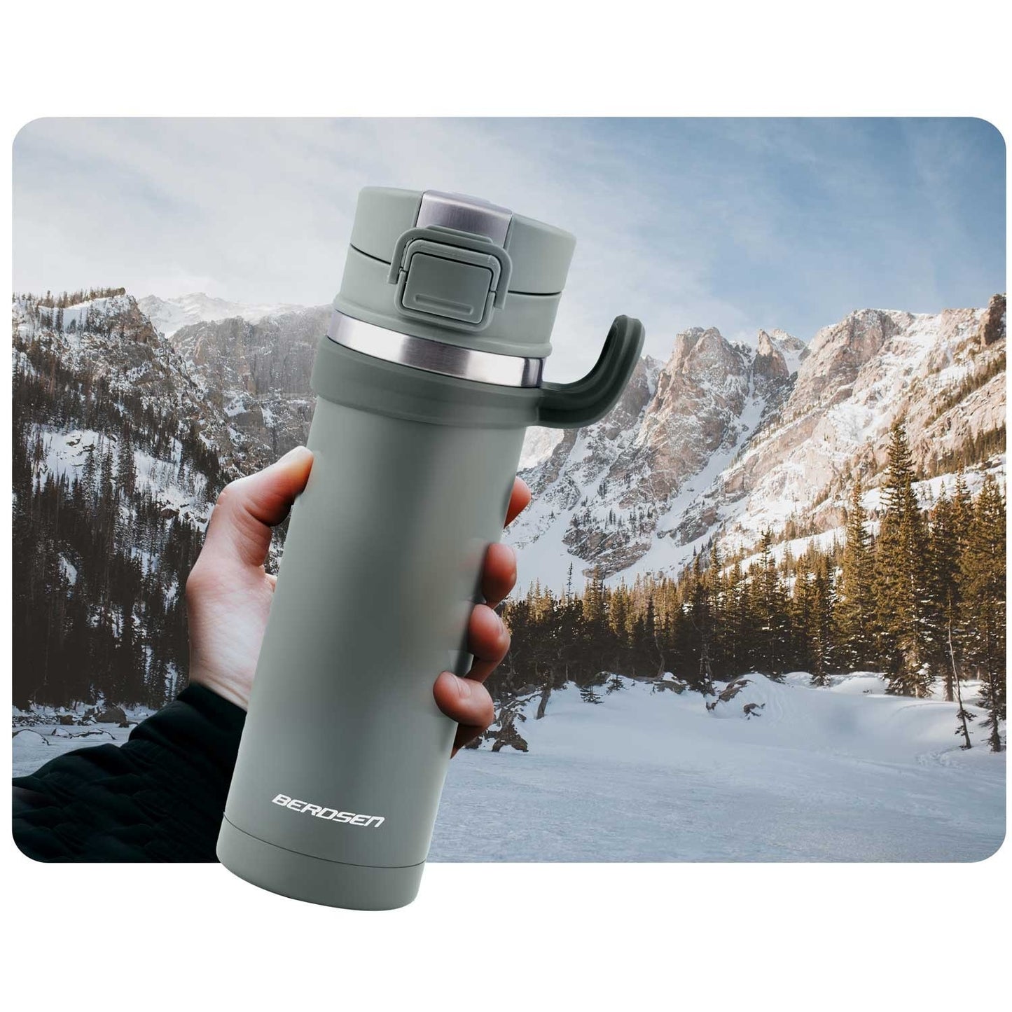 Vacuum thermos 450 ml BD-783 Grey