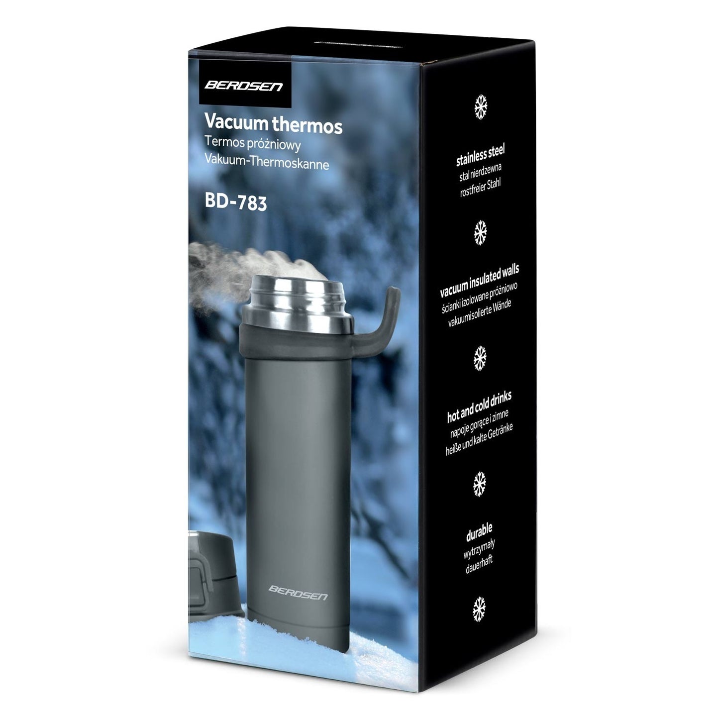 Vacuum thermos 450 ml BD-783 Grey