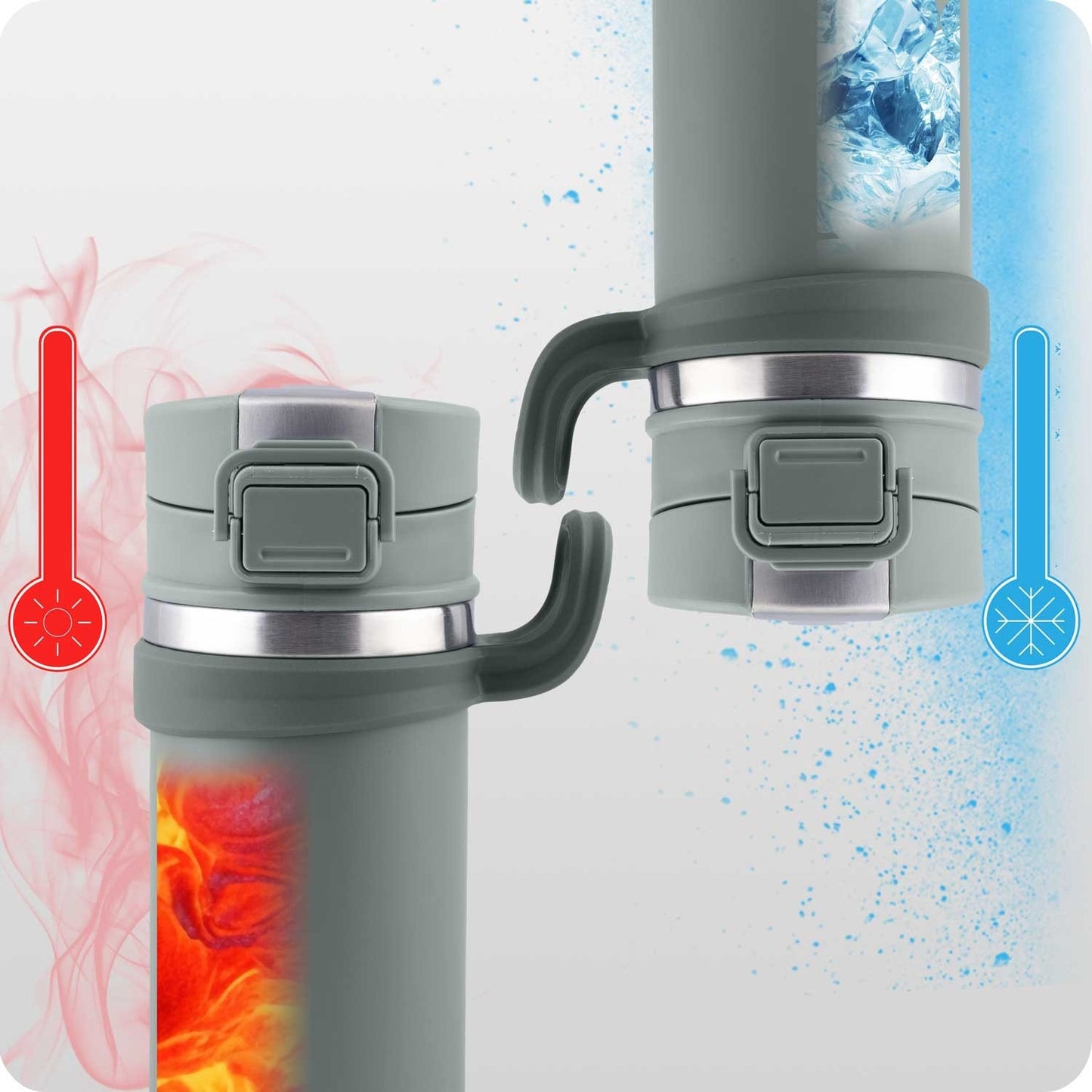 Vacuum thermos 450 ml BD-783 Grey
