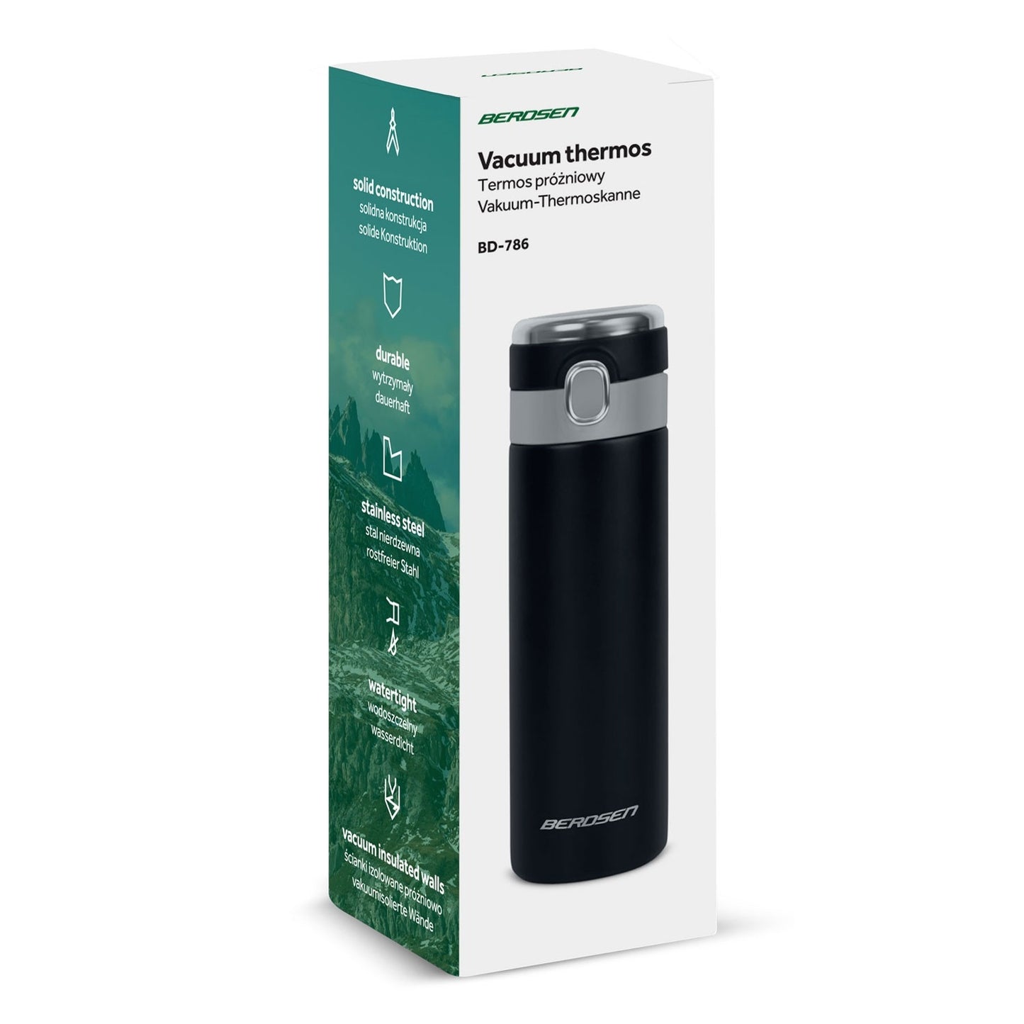 Vacuum thermos 450 ml BD-786 Black