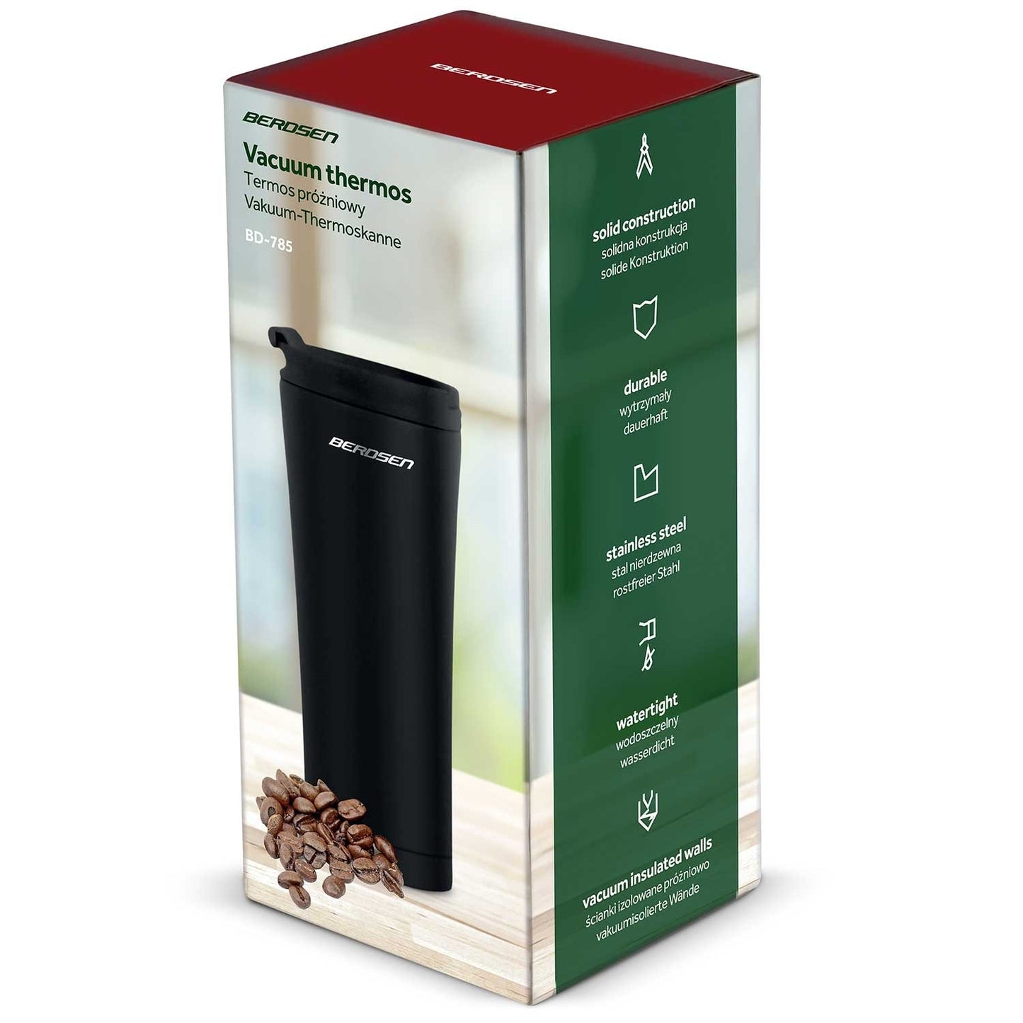 Vacuum thermos 470 ml BD-785 Black