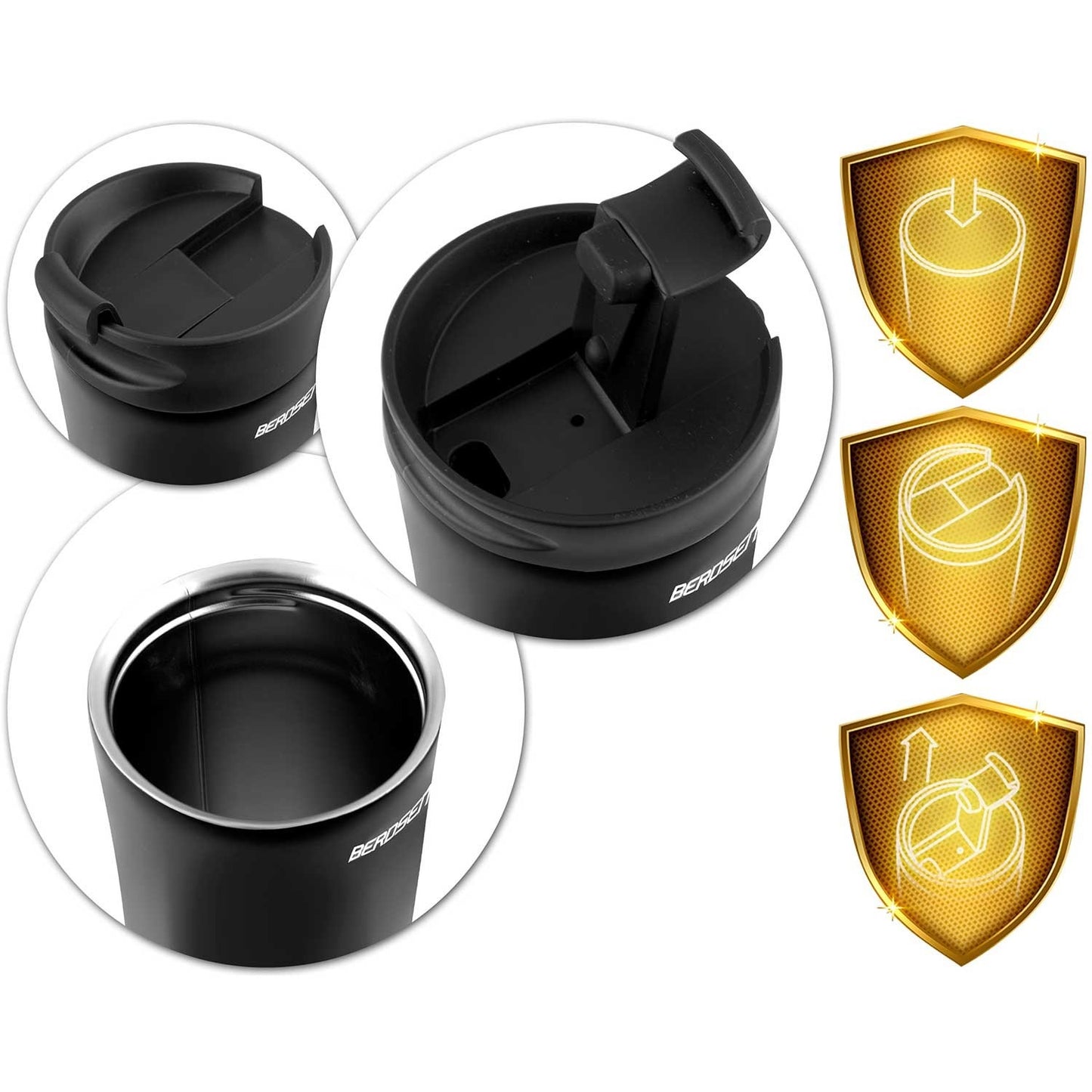 Vacuum thermos 470 ml BD-785 Black
