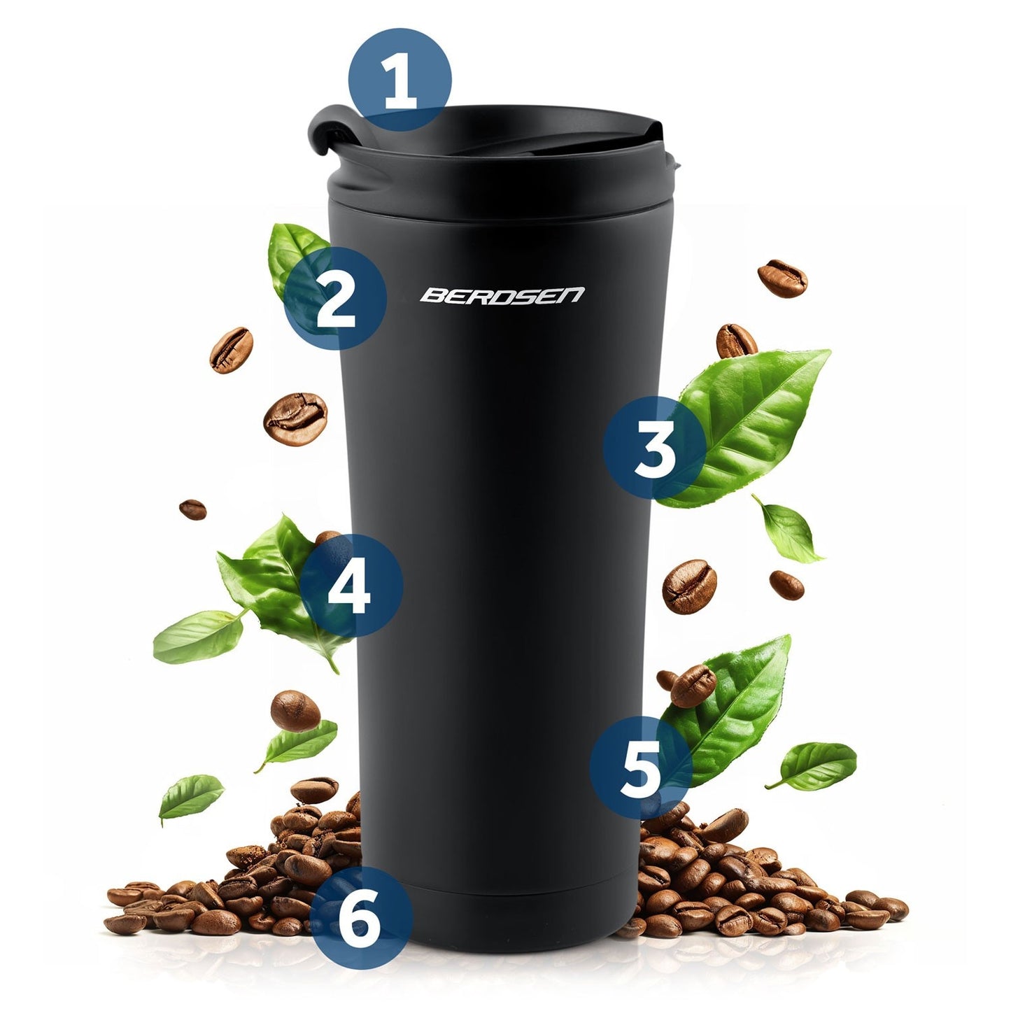 Vacuum thermos 470 ml BD-785 Black
