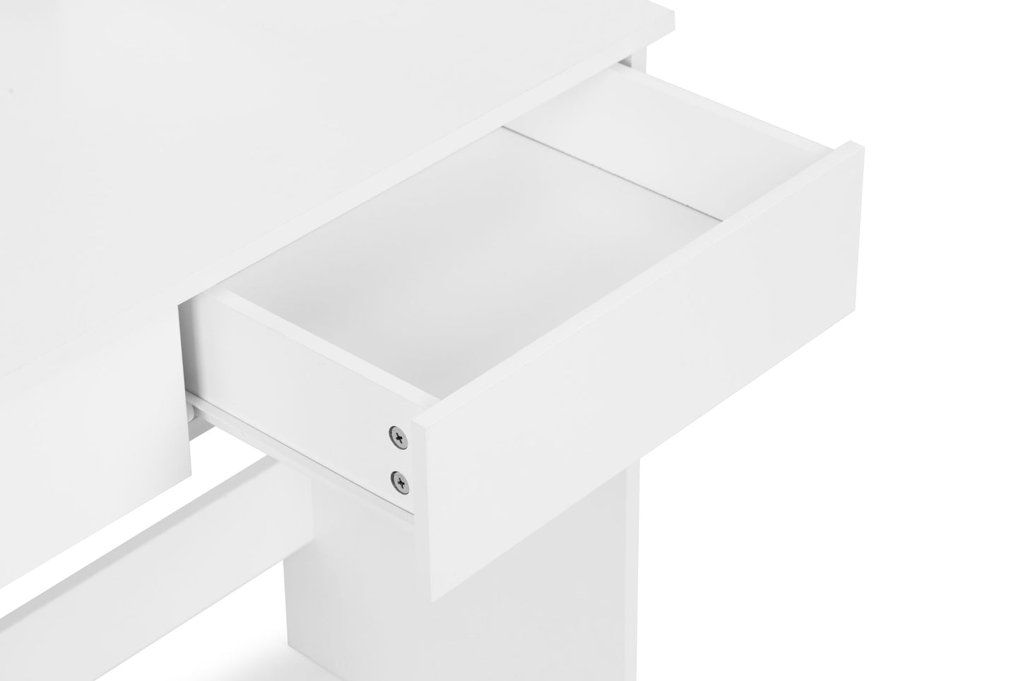 Vanity Table with LED Mirror, Drawers, Shelves, 3 Light Modes