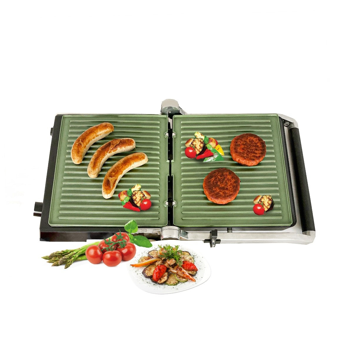 Vegan Eco BBQ Grill with Avocado Oil Non-Stick Coating
