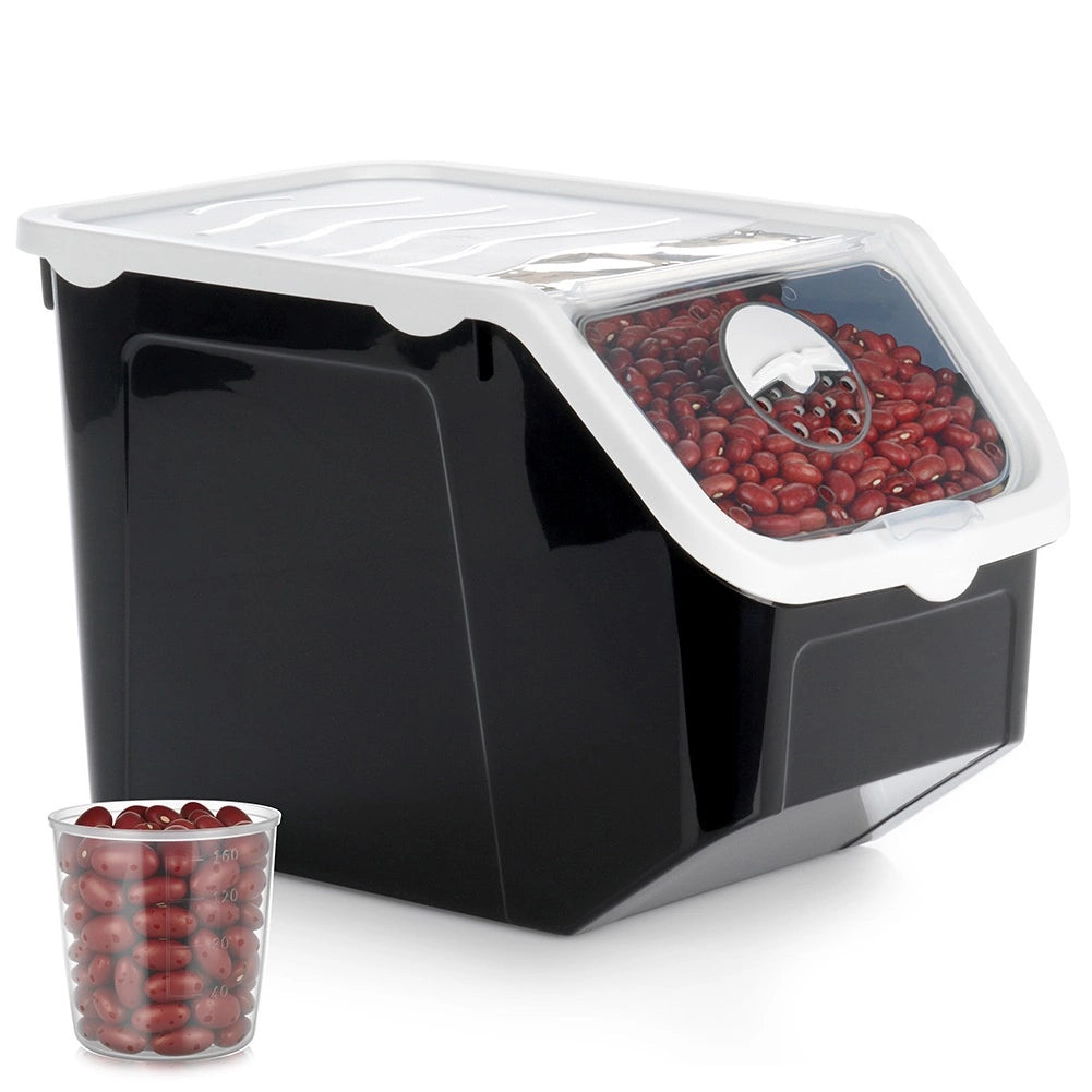 Vegetable Storage Container, 12L, Black, BPA-Free