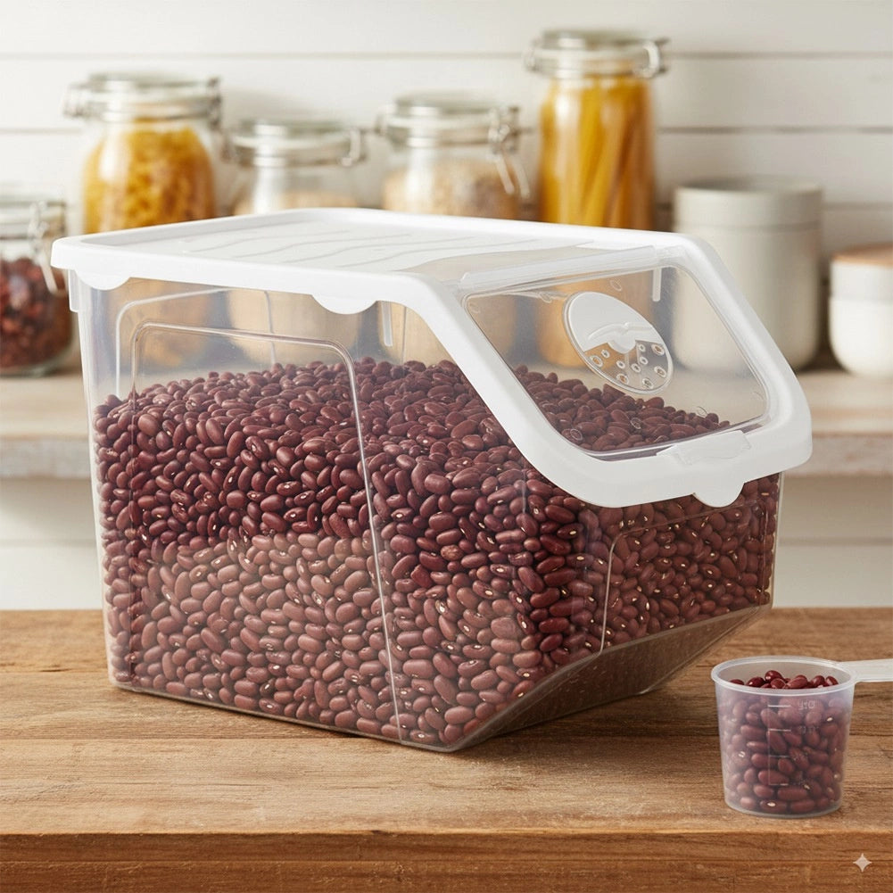 Vegetable Storage Container, 12L, Transparent with Lid