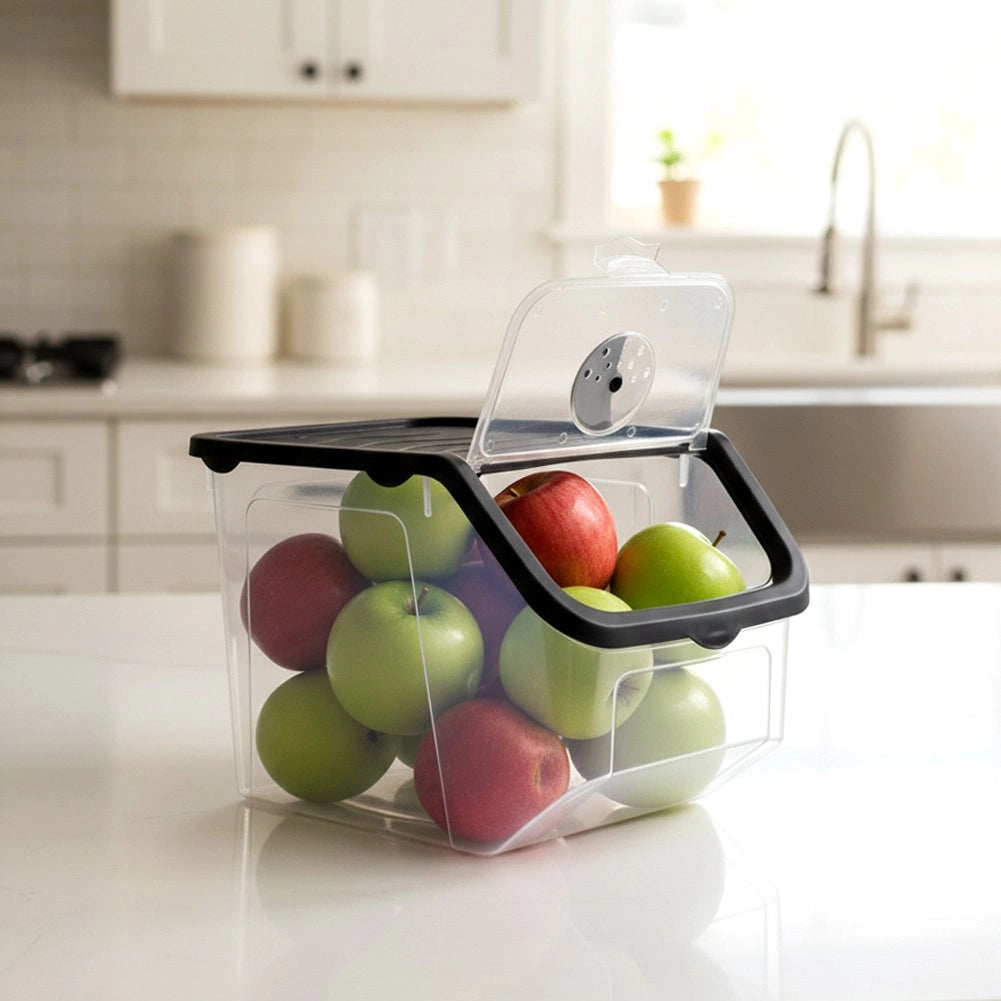 Vegetable Storage Container with Lid, 12L, BPA-Free