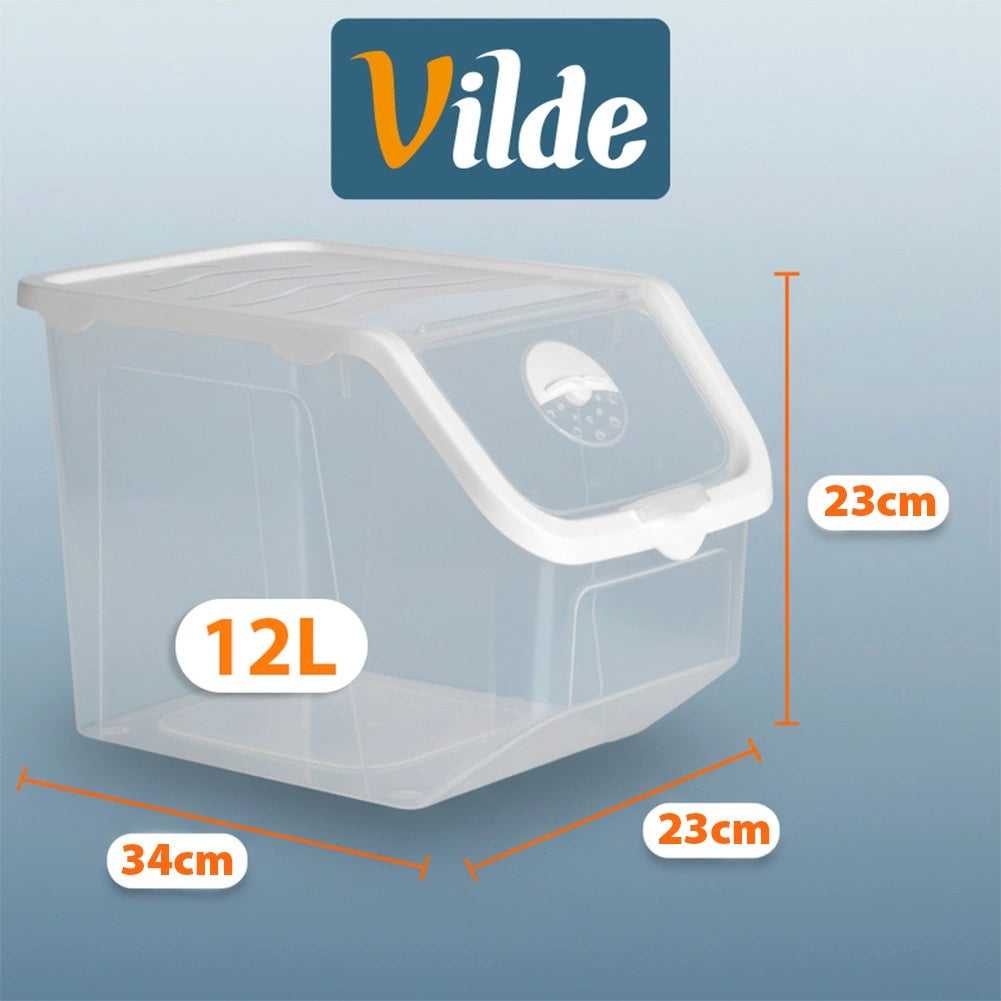 Vegetable Storage Container with Lid, 12L, BPA-Free