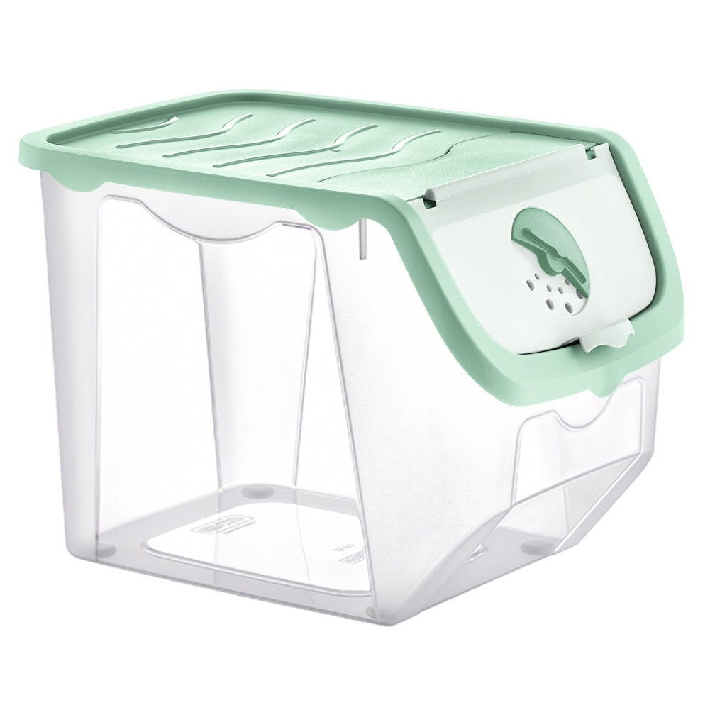 Vegetable and fruit container with lid mint 12 l