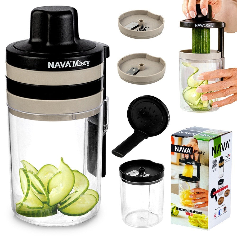 Vegetable and fruit cutter with spiral container 3in1 MISTY 20 cm