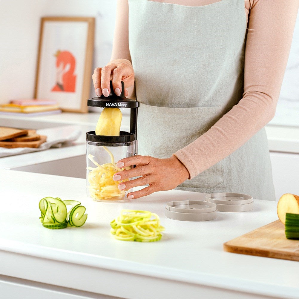 Vegetable and fruit cutter with spiral container 3in1 MISTY 20 cm