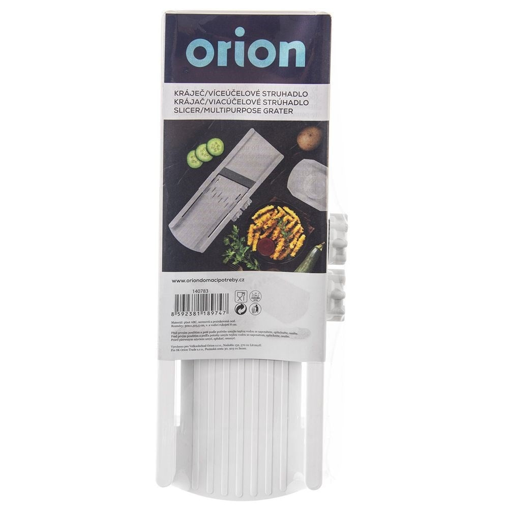 Vegetable slicer with adjustable thickness and stainless steel blades