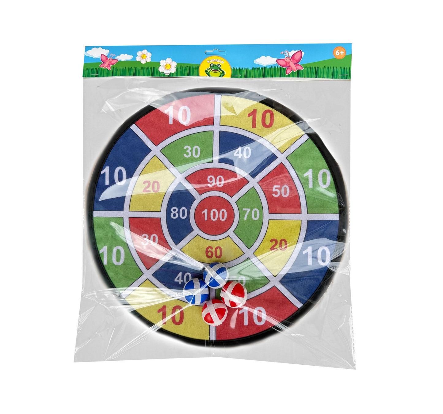 Velcro Target Ball Game Set, 36cm Board, 4 Balls