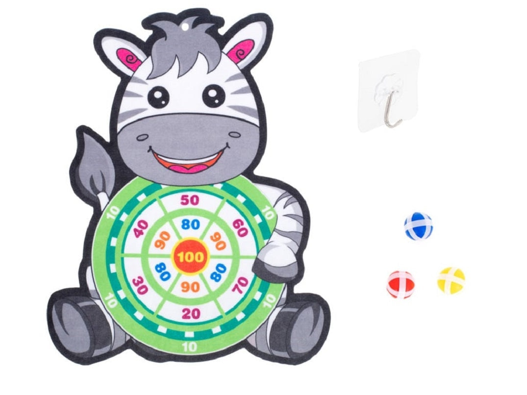 Velcro dart game safe darts target zebra