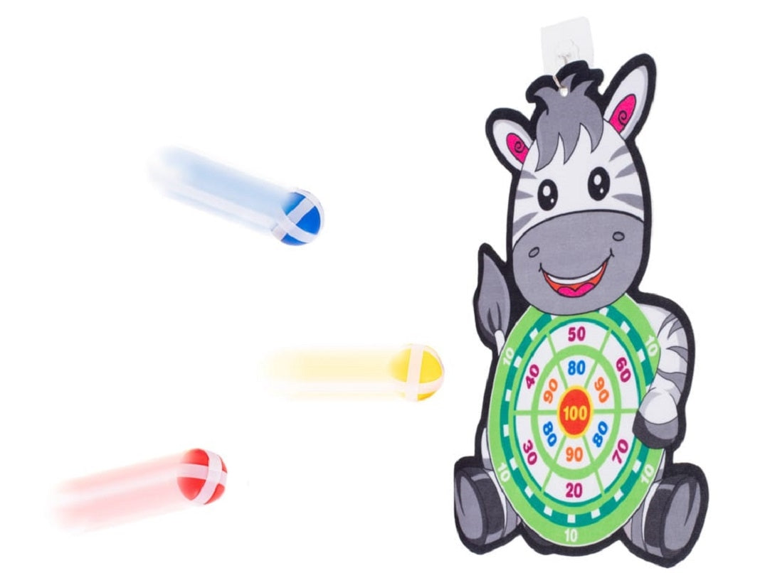 Velcro dart game safe darts target zebra