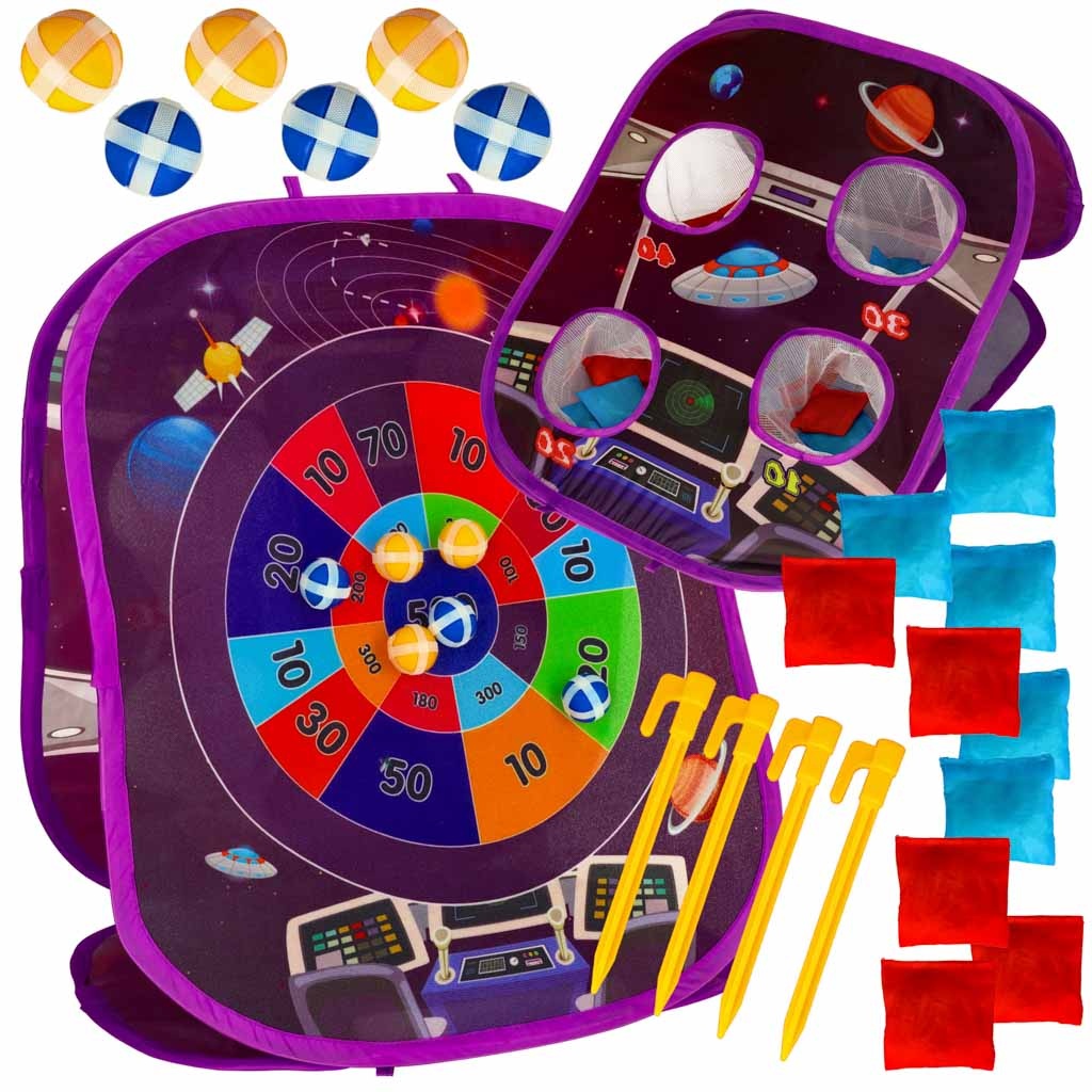 Velcro target throw game double-sided darts balls bags 21el.