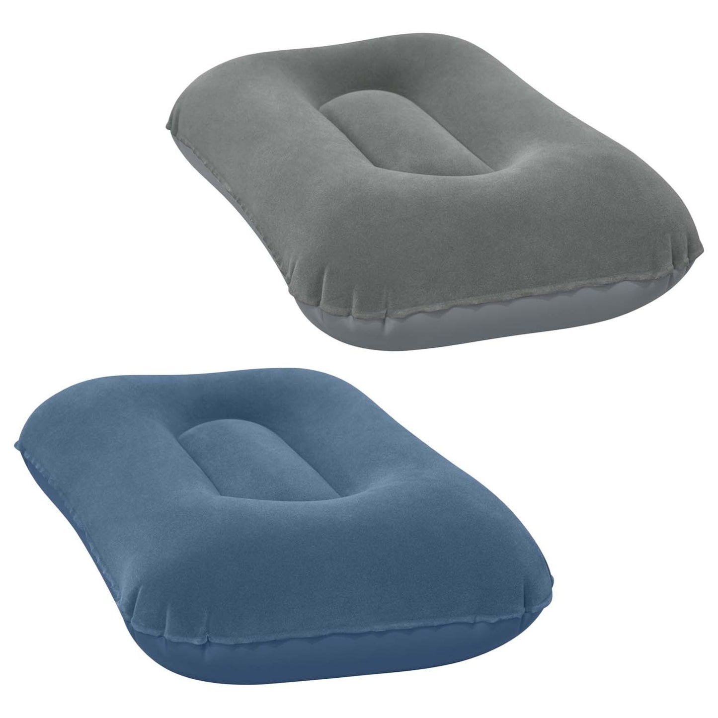 Velor inflatable pillow 42 x 26 cm Bestway 67121 gray