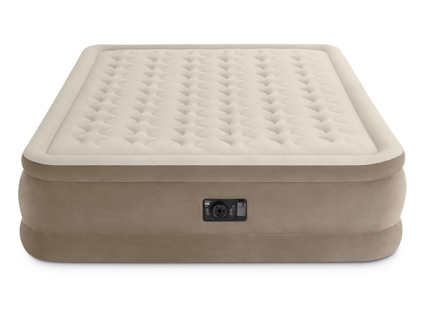 Velor mattress with electric pump. 203 x 152 x 42 cm INTEX 64458